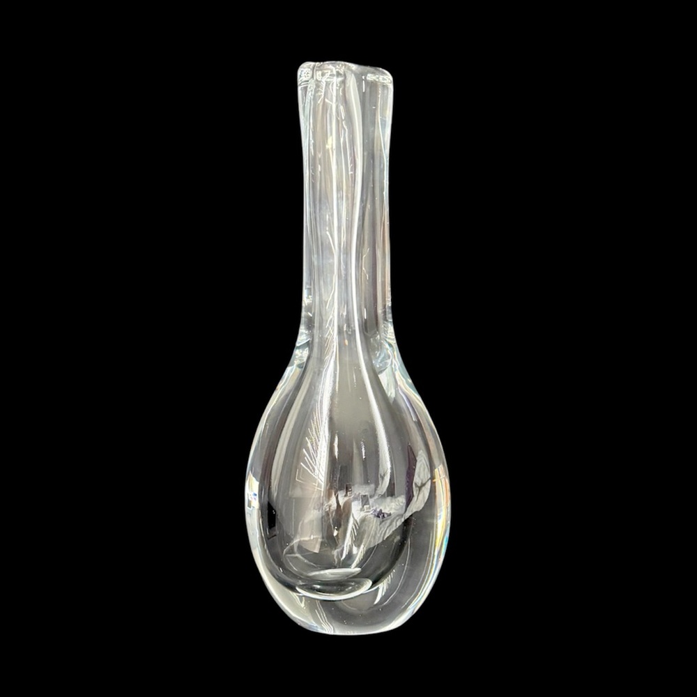 Vintage Kosta Boda Raindrop Glass Vase by Göran Wärff - Signed 47801